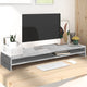 Vidaxl monitorstandaard 100x24x13 cm bewerkt hout betongrijs