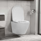 Vidaxl hangend toilet randloos keramiek wit