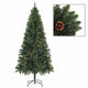 Vidaxl kunstkerstboom met dennenappels 180 cm groen