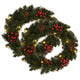 VidaXL Kerstkransen 2 st met decoratie 45 cm groen