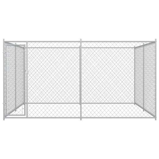 VidaXL Hondenkennel voor buiten 383x383x185 cm