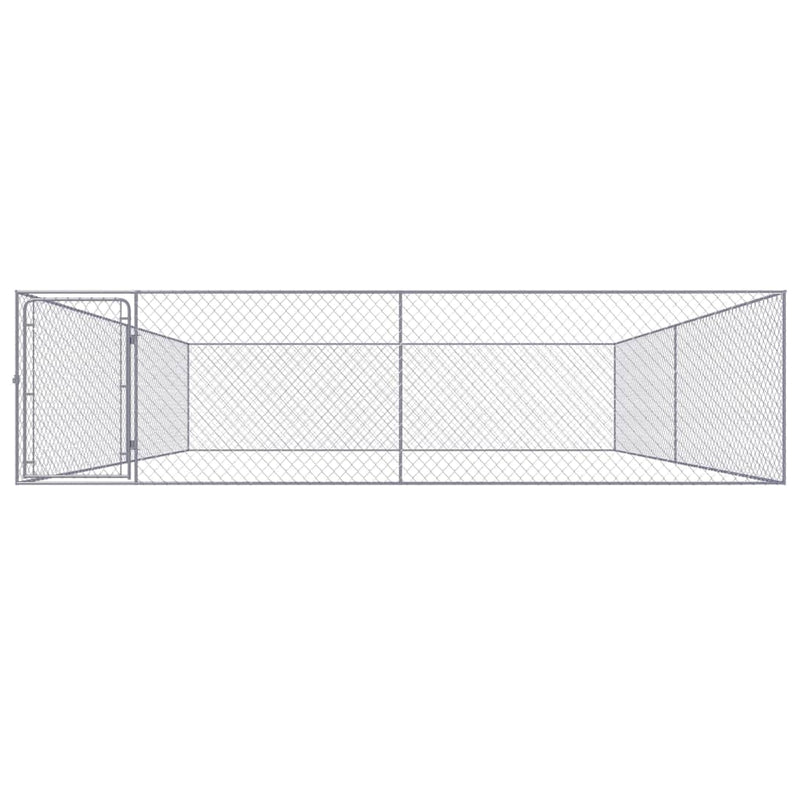 Load image into Gallery viewer, VidaXL Hondenkennel voor buiten 4x4x1 m gegalvaniseerd staal
