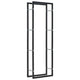 Vidaxl haardhoutrek 50x20x150 cm staal zwart