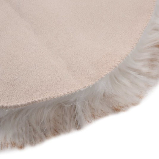 Vidaxl vloerkleed 60x90 cm kunstschapenvacht gemêleerd bruin