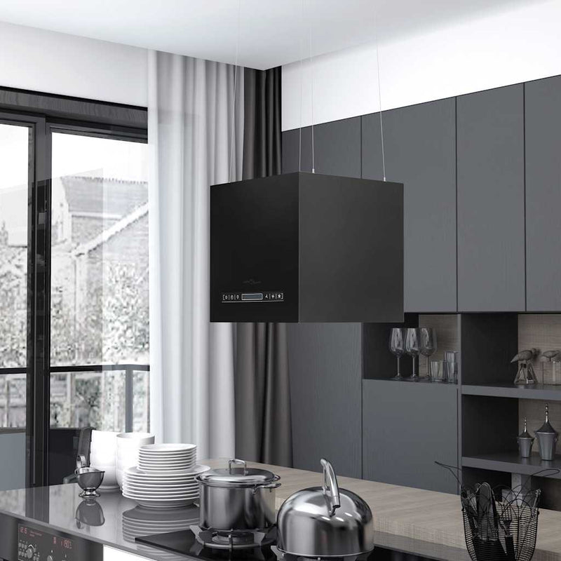 Load image into Gallery viewer, Vidaxl afzuigkap hangend met aanraaksensor lcd 37 cm staal
