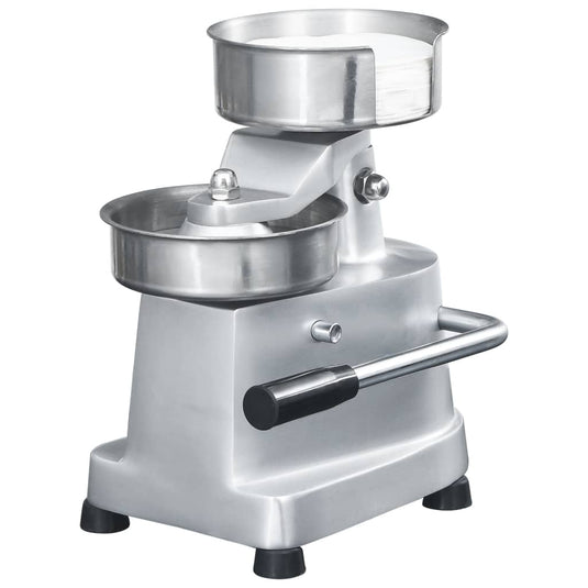 Vidaxl hamburgerpersmachine met 500 scheidingsbladen 10 cm aluminium