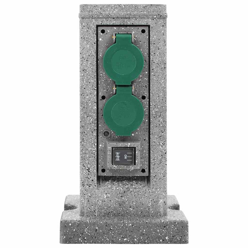 Load image into Gallery viewer, Vidaxl buitenstopcontact schemeringssensor pilaar kunststof
