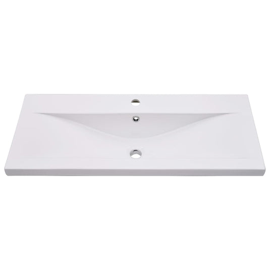 Vidaxl inbouwwastafel 91x39,5x18,5 cm keramiek wit