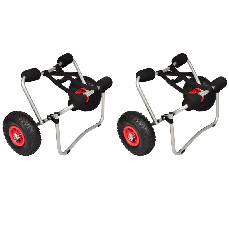 Load image into Gallery viewer, VidaXL Kayaktrolleys 2 st aluminium
