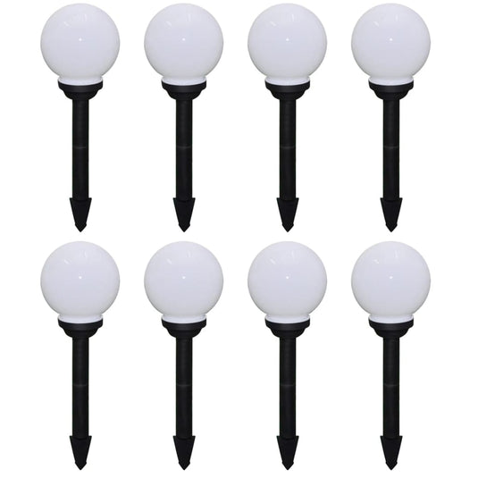 VidaXL Tuinpadlampen 8 st met grondpin LED 15 cm