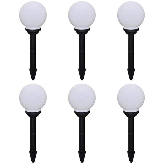Vidaxl tuinpadlampen 6 st met grondpin led 20 cm