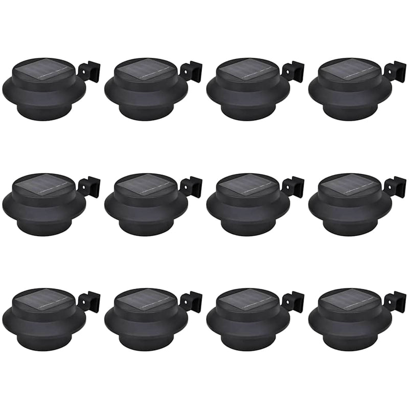 Load image into Gallery viewer, Vidaxl schuttinglampen 12 st solar led zwart
