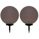 VidaXL Solarlampen 2 st LED rond 50 cm RGB
