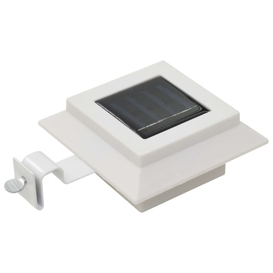Vidaxl solarlampen 12 st led vierkant 12 cm wit