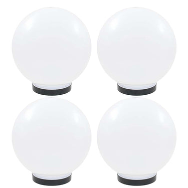 Vidaxl led-bollampen 4 st rond 25 cm pmma