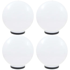 Vidaxl led-bollampen 4 st rond 40 cm pmma