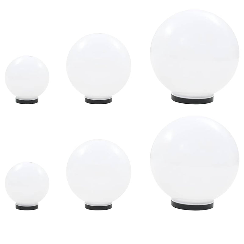 Load image into Gallery viewer, Vidaxl 6-delige led-bollampenset rond 20 30 40 cm pmma
