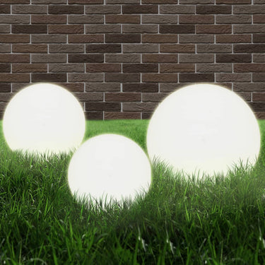 Vidaxl 6-delige led-bollampenset rond 20 30 40 cm pmma