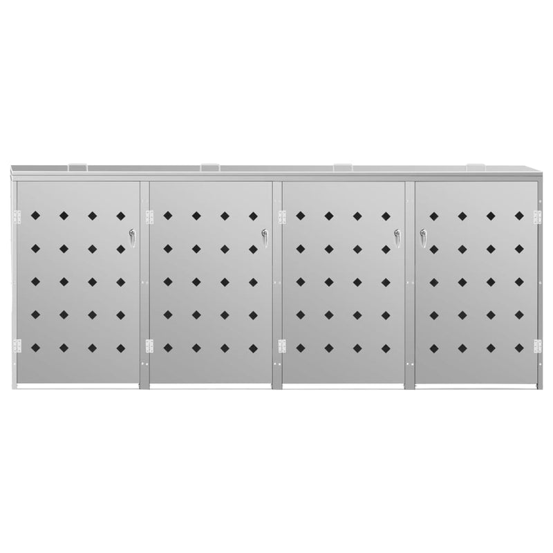 Load image into Gallery viewer, VidaXL Containerberging vierdubbel 240 L roestvrij staal
