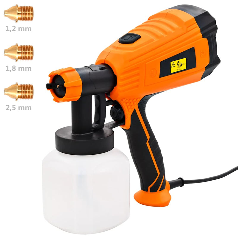 Load image into Gallery viewer, Vidaxl verfspuit elektrisch met 3 mondstukken 500 w 800 ml
