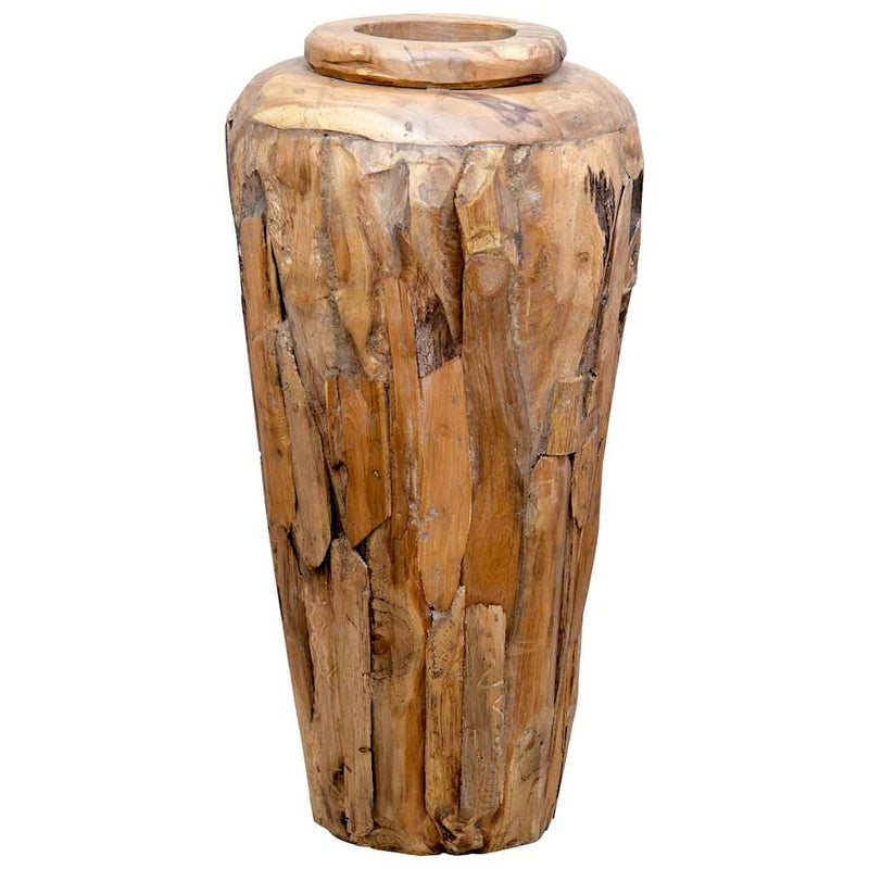 Load image into Gallery viewer, Vidaxl decoratievaas 40x80 cm massief teakhout
