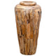 Vidaxl decoratievaas 40x80 cm massief teakhout