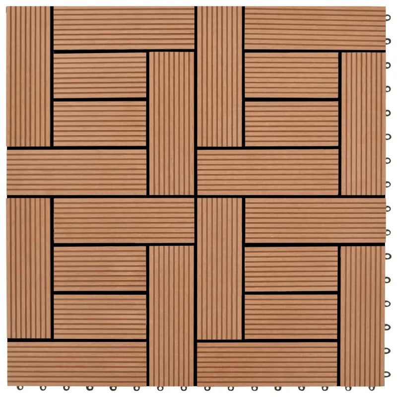 Load image into Gallery viewer, VidaXL 22 st Terrastegels 30x30 cm 2 m² HKC bruin
