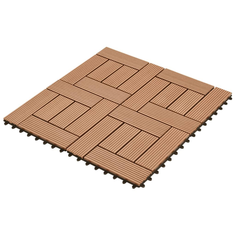 Load image into Gallery viewer, VidaXL 22 st Terrastegels 30x30 cm 2 m² HKC bruin
