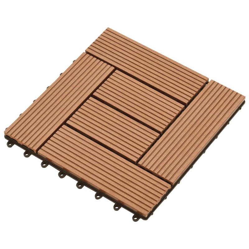 Load image into Gallery viewer, VidaXL 22 st Terrastegels 30x30 cm 2 m² HKC bruin
