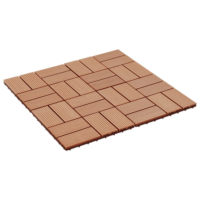 Load image into Gallery viewer, VidaXL 22 st Terrastegels 30x30 cm 2 m² HKC teakkleur
