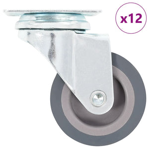 Vidaxl 12 st zwenkwielen 50 mm