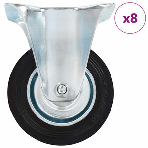 Vidaxl 8 st wielen vast 100 mm