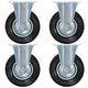 VidaXL 8 st Wielen vast 125 mm