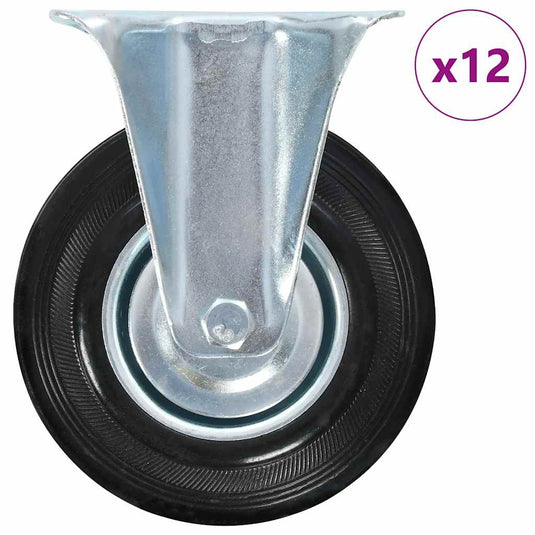 Vidaxl 12 st wielen vast 125 mm