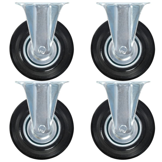 VidaXL 32 st Wielen vast 125 mm