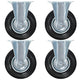 VidaXL 32 st Wielen vast 125 mm
