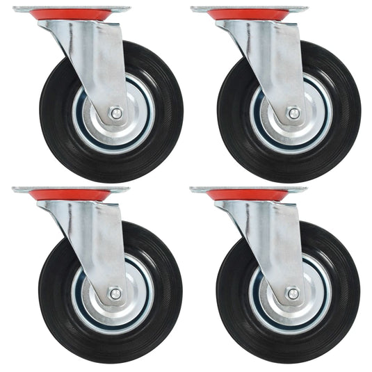 Vidaxl 16 st zwenkwielen 125 mm