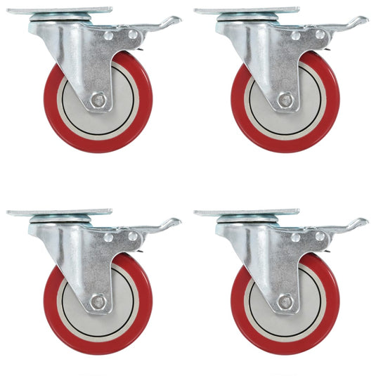 VidaXL Zwenkwielen 8 st 100 mm