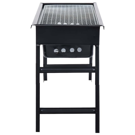 Vidaxl campingbarbecue draagbaar 60x22,5x33 cm roestvrij