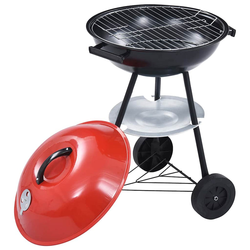 Load image into Gallery viewer, Vidaxl kogelbarbecue houtskool met wieltjes xxl 44 cm
