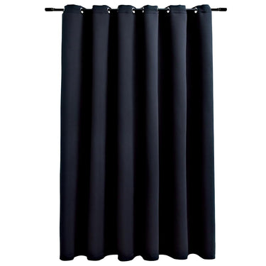 Vidaxl gordijn verduisterend met metalen ringen 290x245 cm zwart
