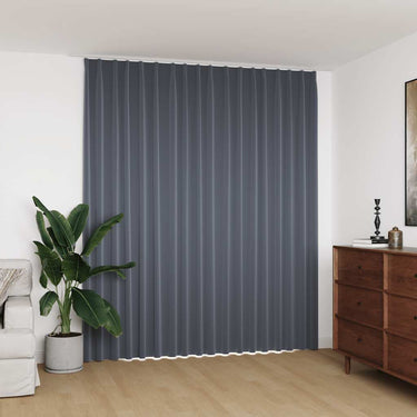 Vidaxl gordijn verduisterend met haken 290x245 cm grijs