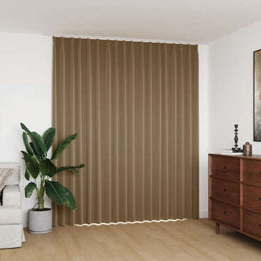Vidaxl gordijn verduisterend met haken 290x245 cm taupe