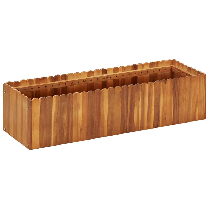 Afbeelding laden in galerijviewer, Vidaxl plantenbak verhoogd 100x30x25 cm massief acaciahout
