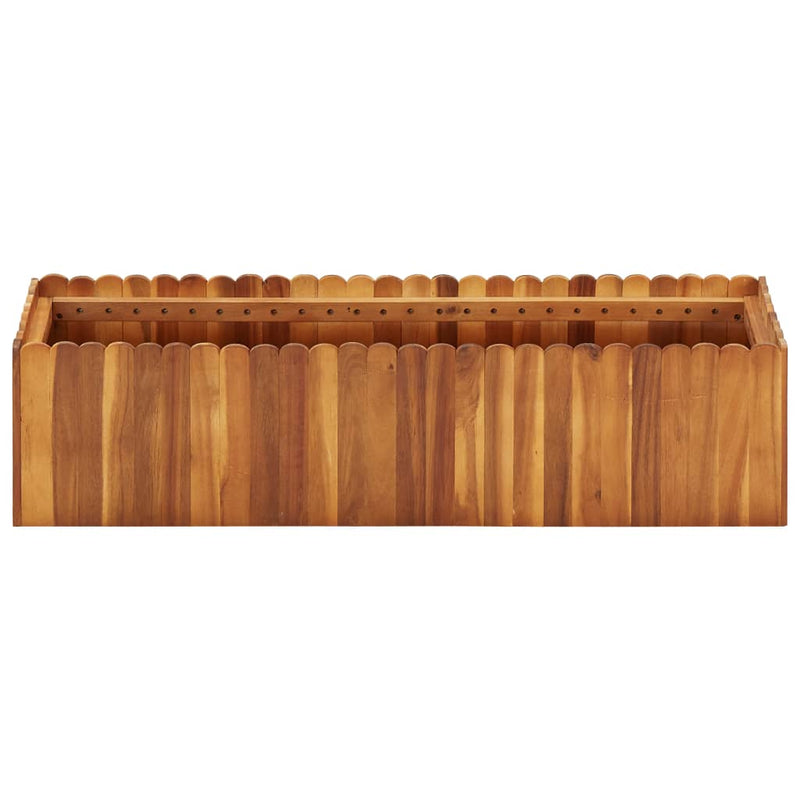 Afbeelding laden in galerijviewer, Vidaxl plantenbak verhoogd 100x30x25 cm massief acaciahout
