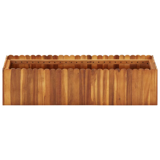 Vidaxl plantenbak verhoogd 100x30x25 cm massief acaciahout