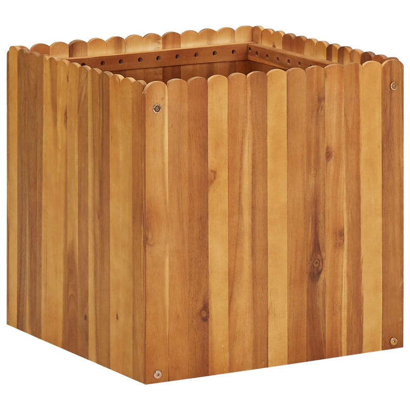 Afbeelding laden in galerijviewer, Vidaxl plantenbak verhoogd 50x50x50 cm massief acaciahout
