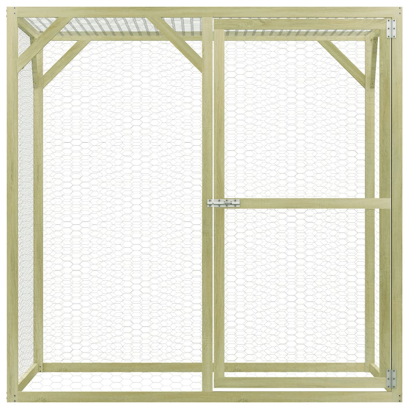 Load image into Gallery viewer, VidaXL Kippenhok 1,5x1,5x1,5 m geïmpregneerd grenenhout
