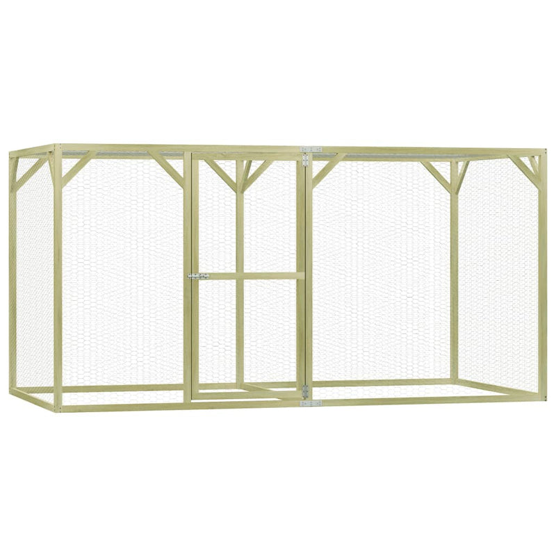 Load image into Gallery viewer, VidaXL Kippenhok 1,5x3x1,5 m geïmpregneerd grenenhout
