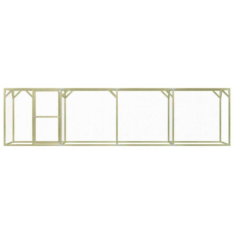 Load image into Gallery viewer, VidaXL Kippenhok 1,5x6x1,5 m geïmpregneerd grenenhout
